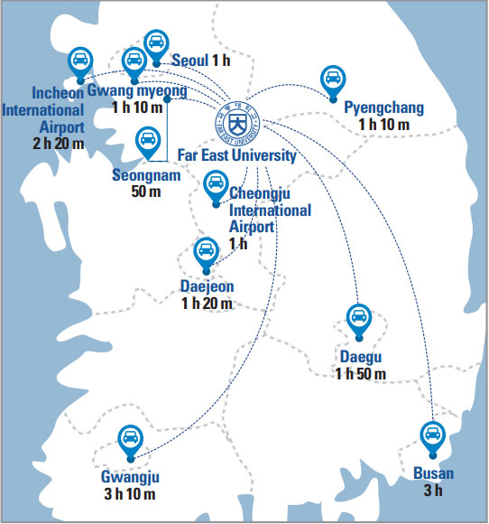 국내 주요 도시 및 공항 안내는 다음의 내용을 확인해주세요.